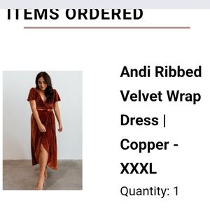 NWT BALTIC BORN ANDI RIBBED VELVET  WRAP DRESS